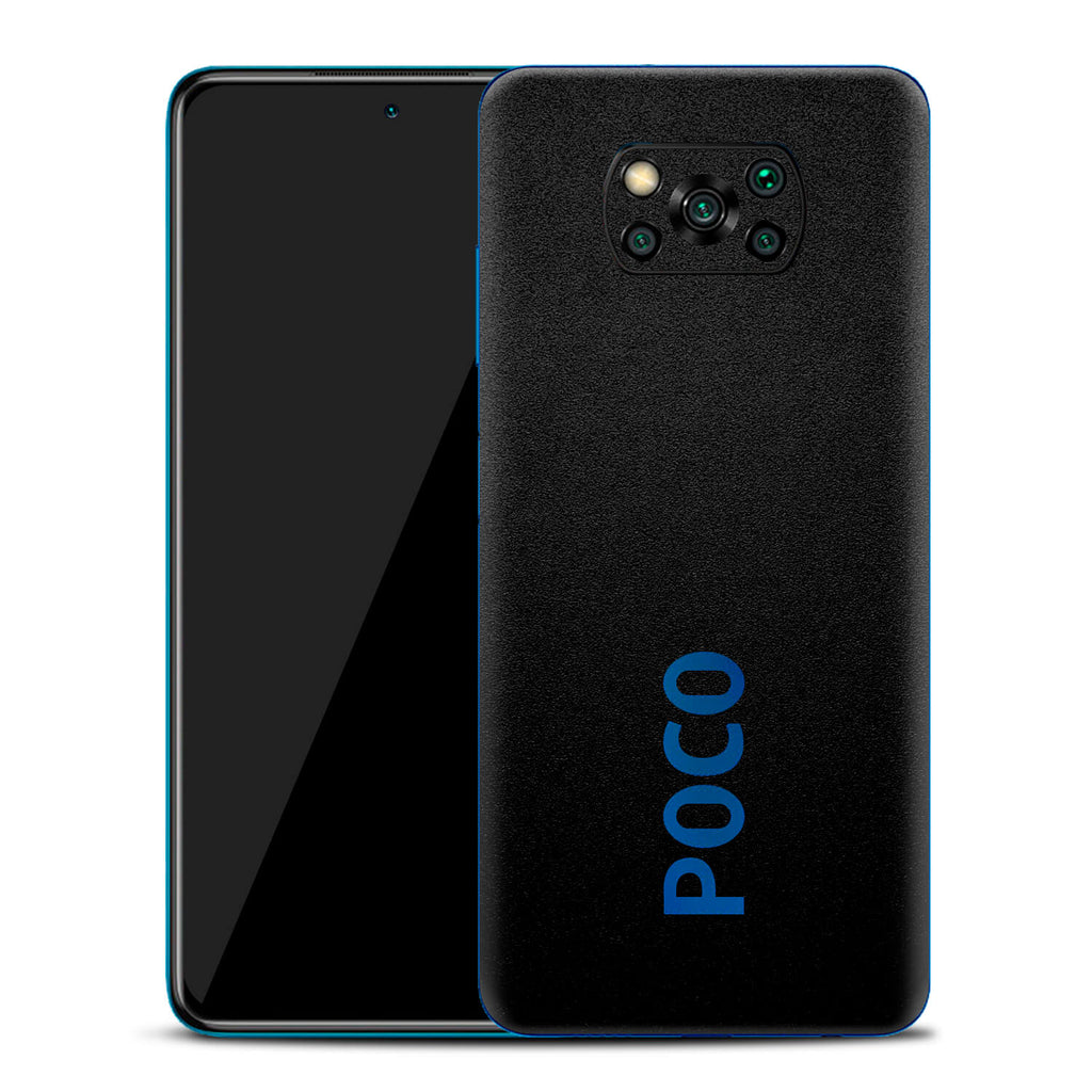 Xiaomi Pocophone X3 Textured Matt Black Skins