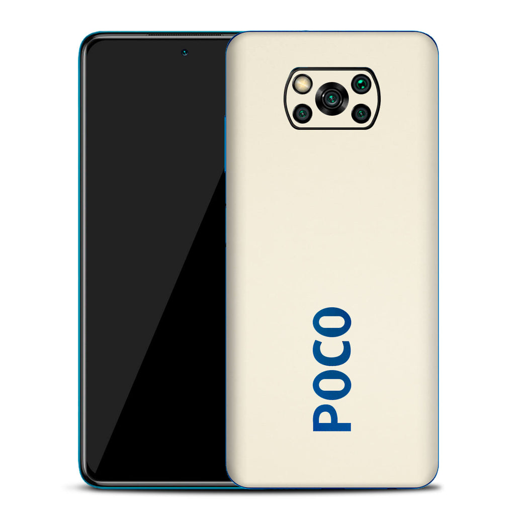 Xiaomi Pocophone X3 Textured Matt Cream Skins
