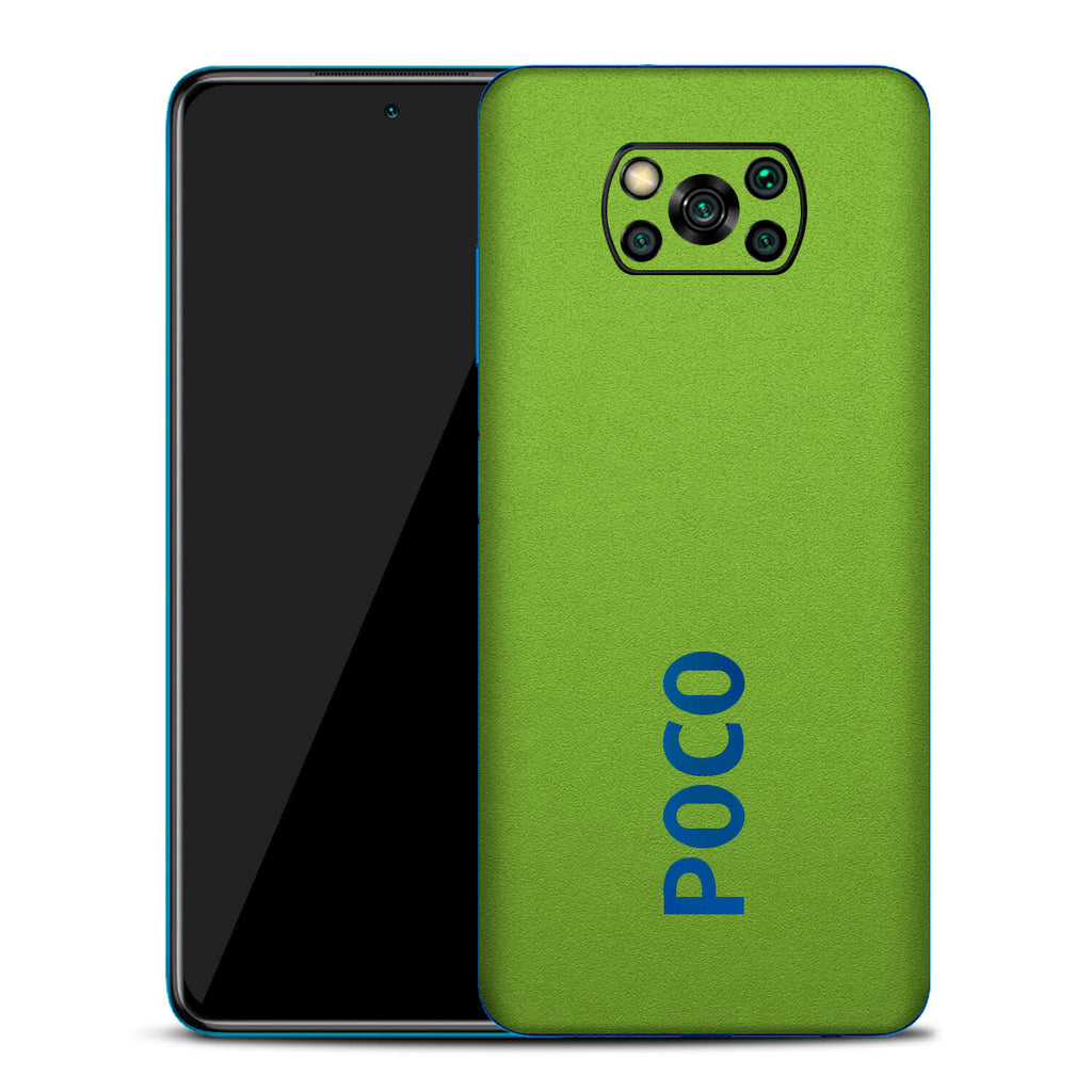 Xiaomi Pocophone X3 Textured Matt Green Skins