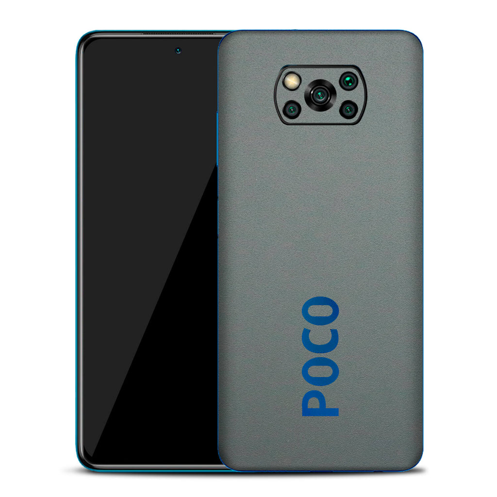 Xiaomi Pocophone X3 Textured Matt Grey Skins