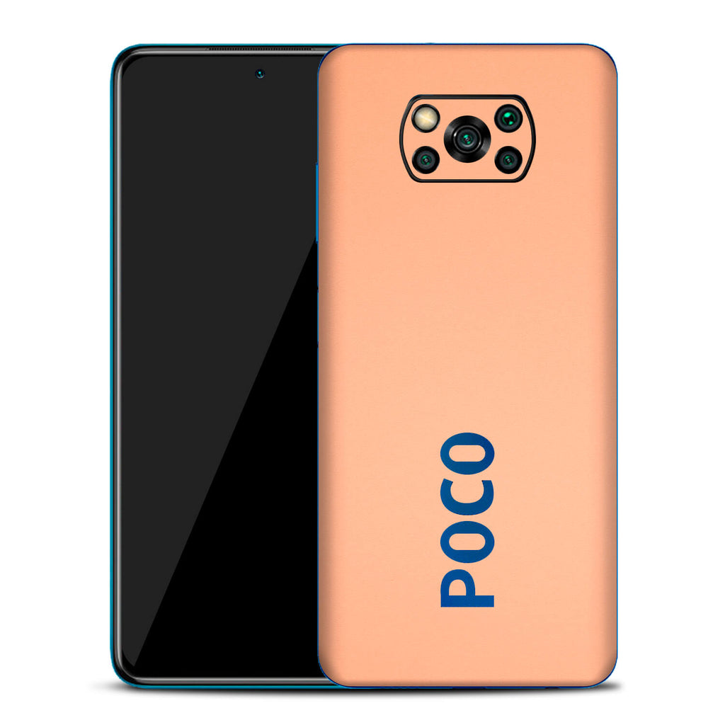 Xiaomi Pocophone X3 Textured Matt Peach Skins