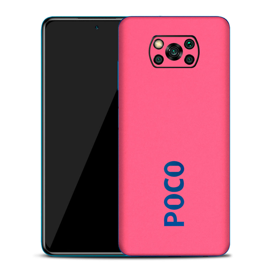 Xiaomi Pocophone X3 Textured Matt Pink Skins