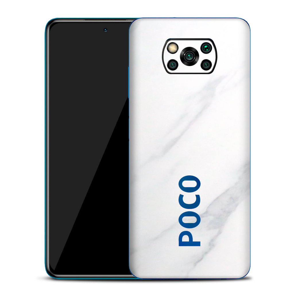 Xiaomi Pocophone X3 White Marble Skins