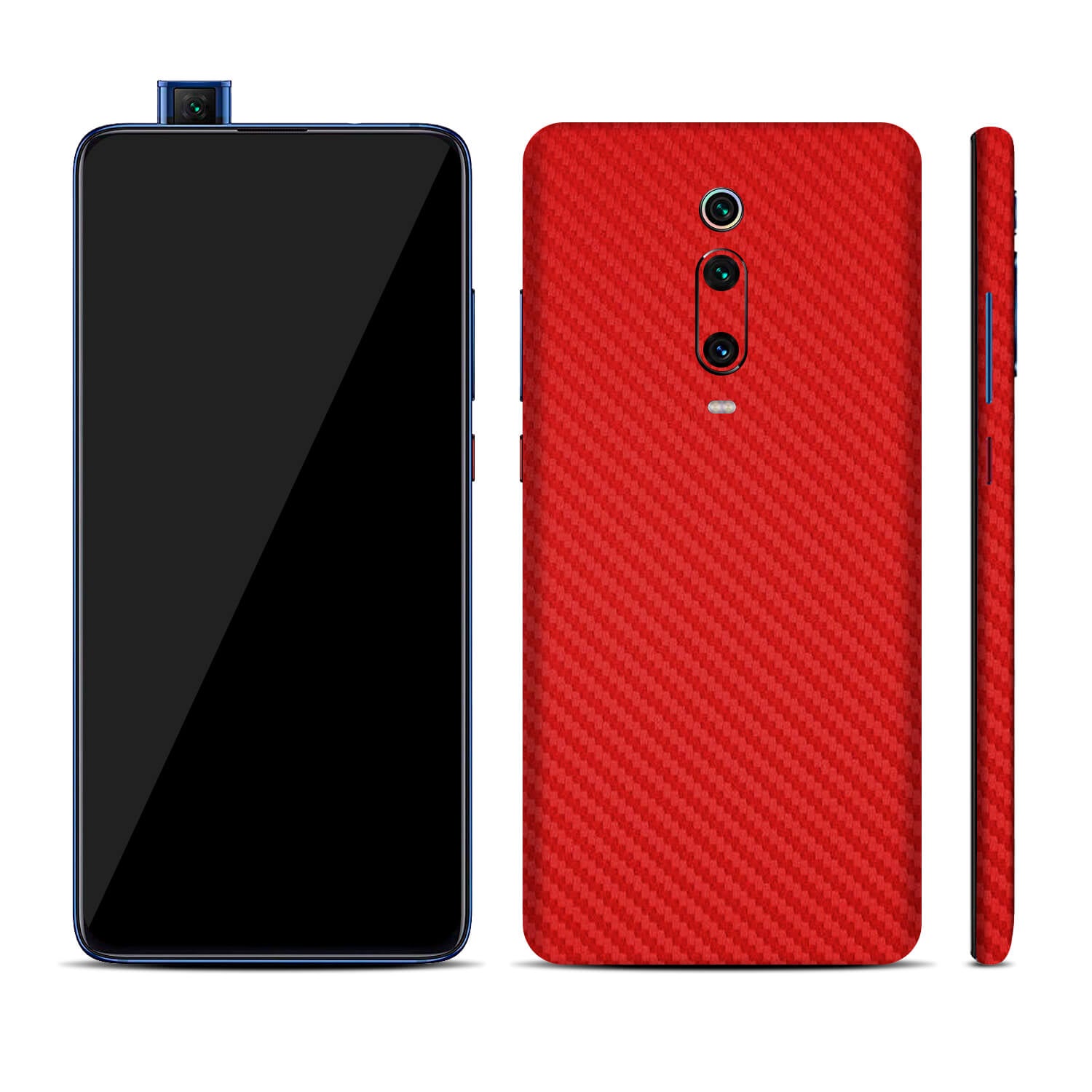 Xiaomi Mi 9T Red Carbon Fibre Skins