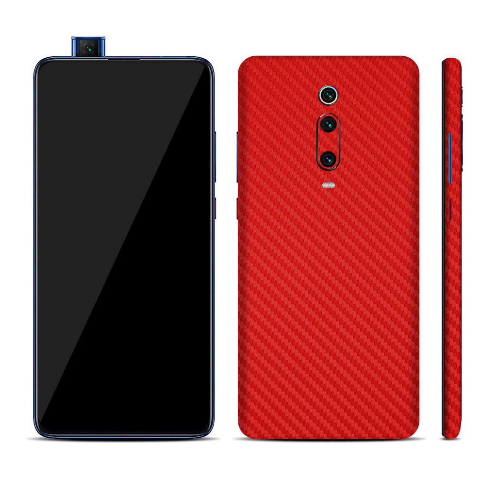 Xiaomi Mi 9T Red Carbon Fibre Skins