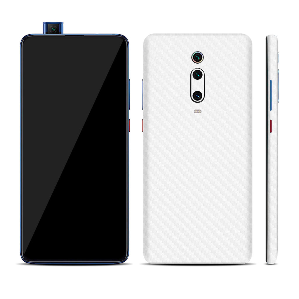 Xiaomi Mi 9T White Carbon Fibre Skins