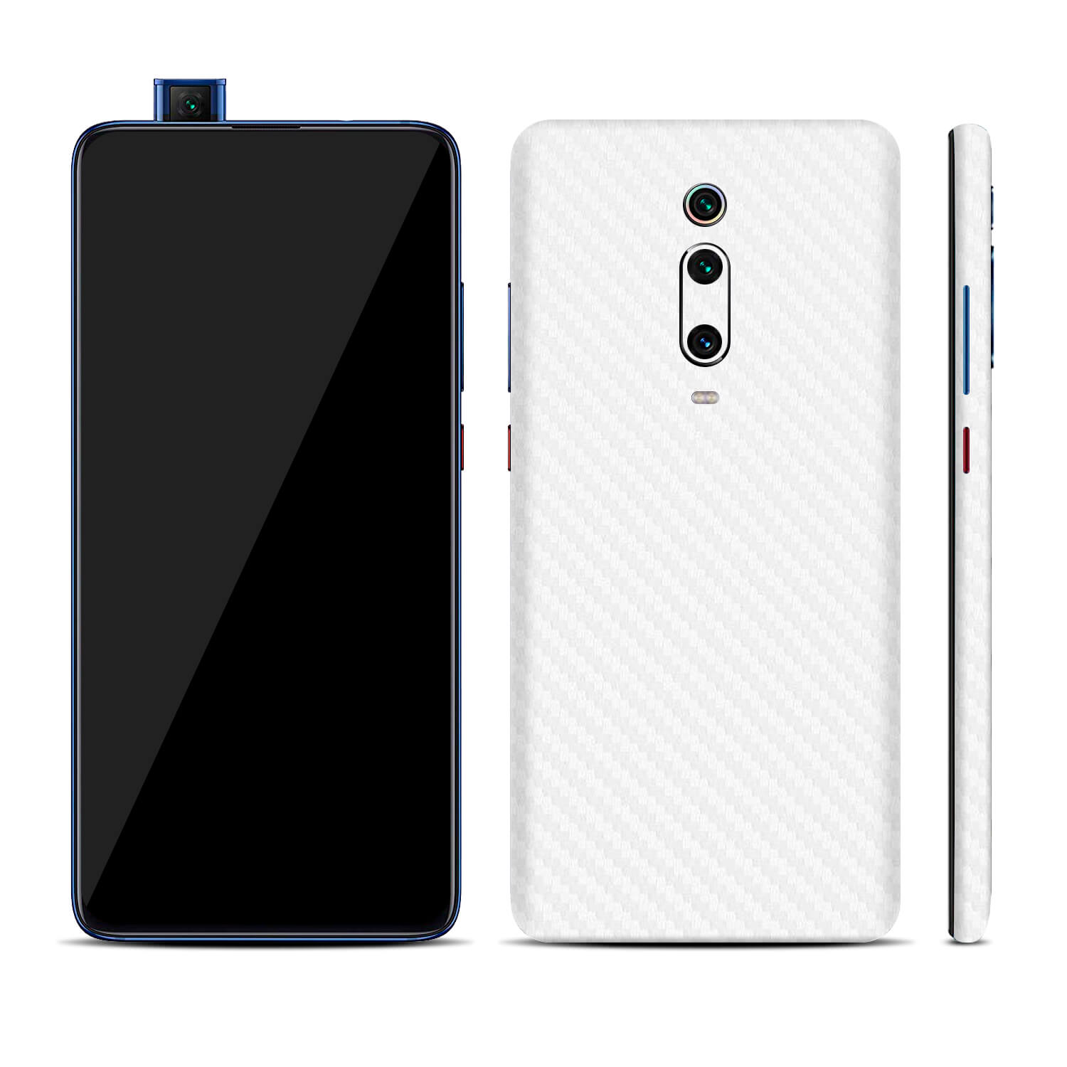 Xiaomi Mi 9T Pro White Carbon Fibre Skins