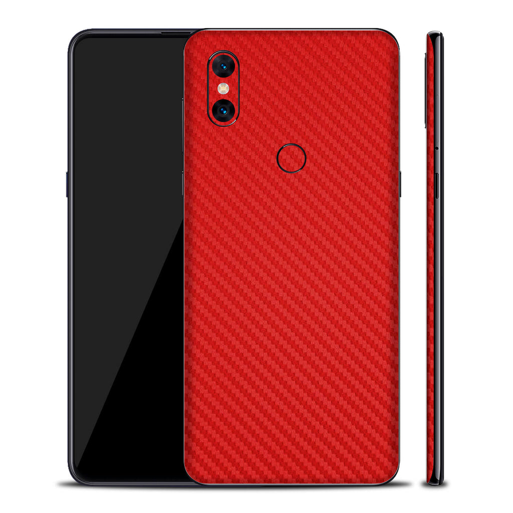 Xiaomi Mi Mix 3 5G Red Carbon Fibre Skins