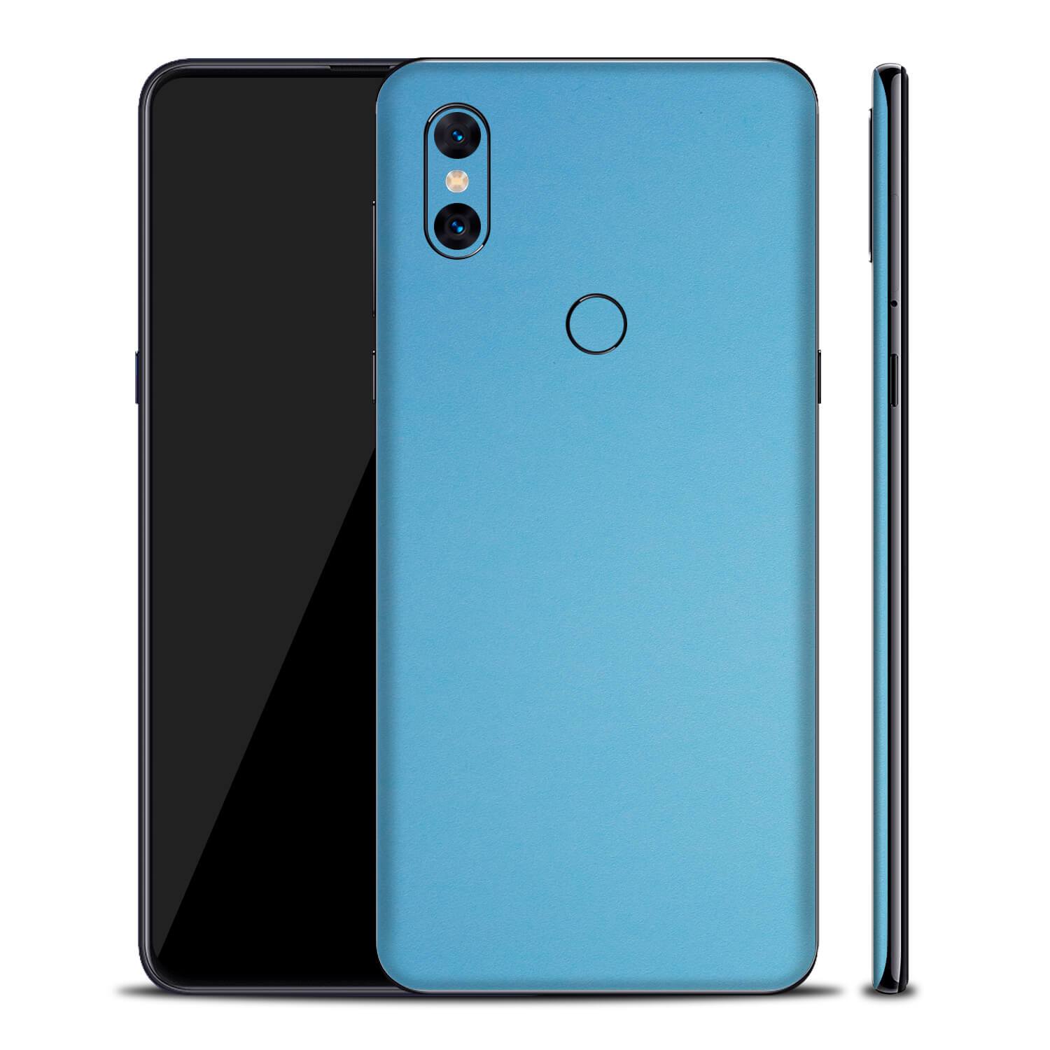 Xiaomi Mi Mix 3 5G Textured Matt Light Blue Skins