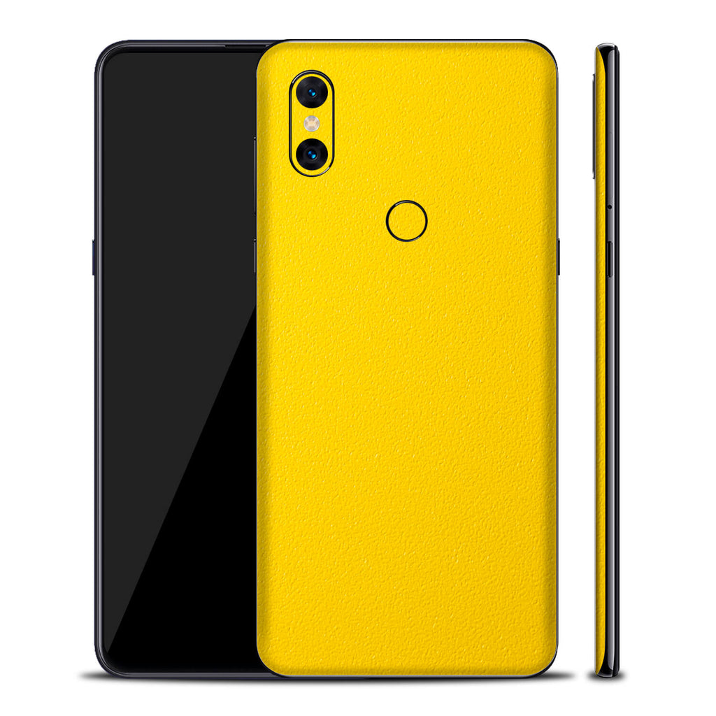 Xiaomi Mi Mix 3 Textured Matt Yellow Skins