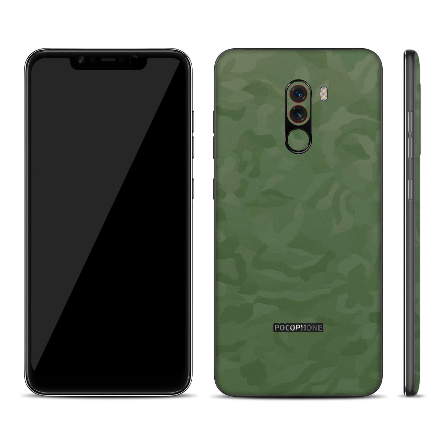Xiaomi Pocophone F1 Green Camo Skins