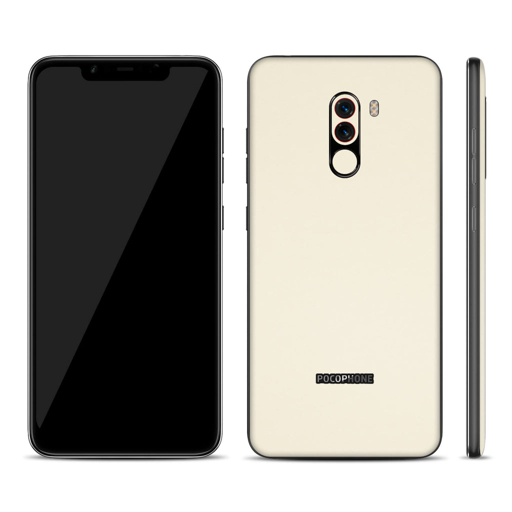 Xiaomi Pocophone F1 Textured Matt Cream Skins