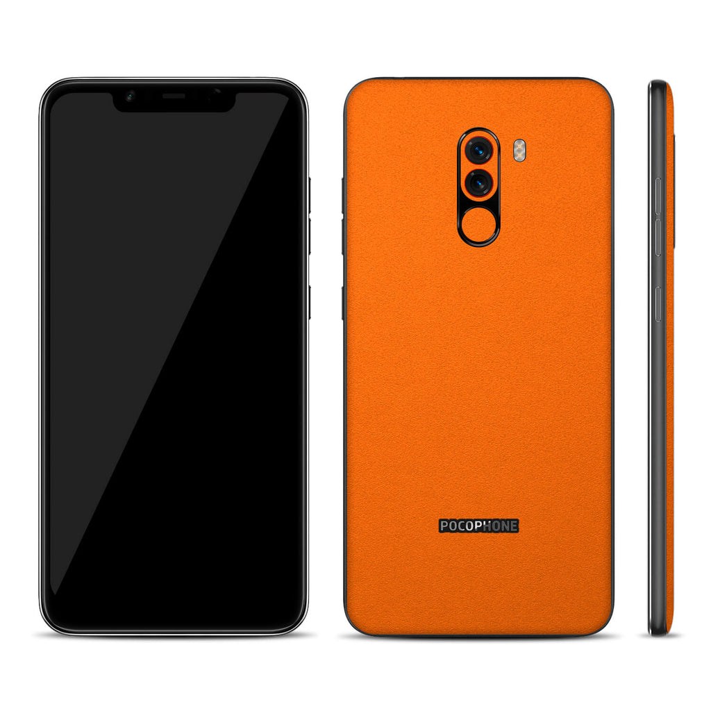 Xiaomi Pocophone F1 Textured Matt Orange Skins