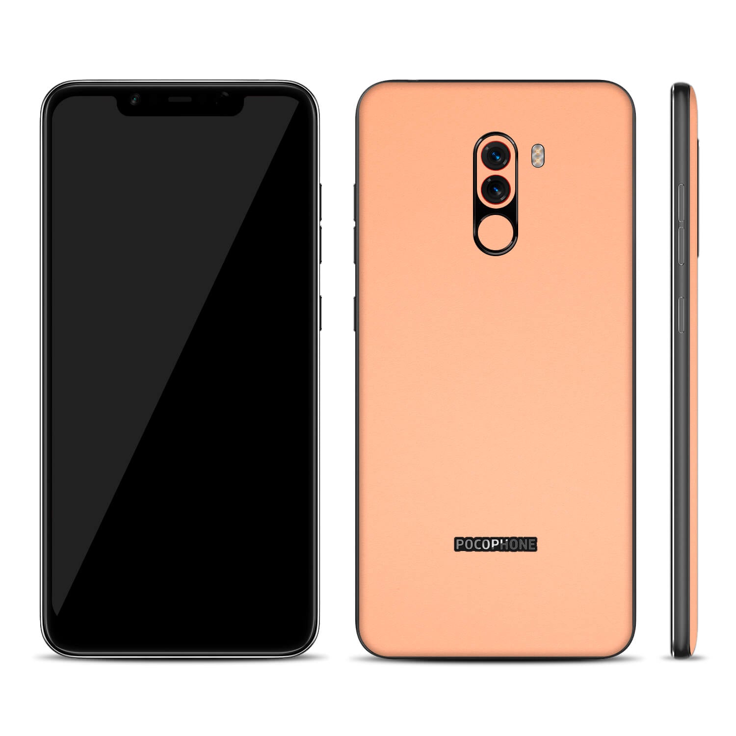 Xiaomi Pocophone F1 Textured Matt Peach Skins