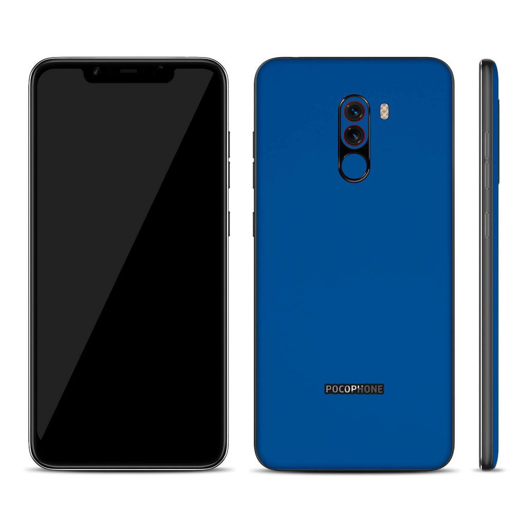Xiaomi Pocophone F1 Textured Matt Royal Blue Skins