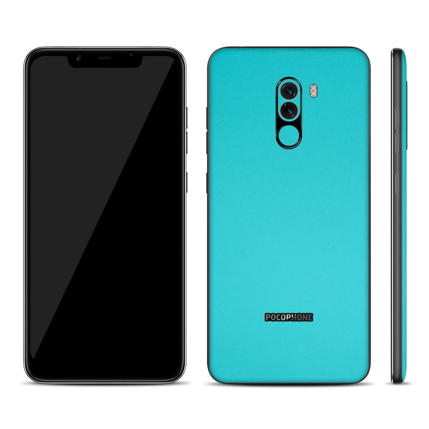 Xiaomi Pocophone F1 Textured Matt Turquoise Skins