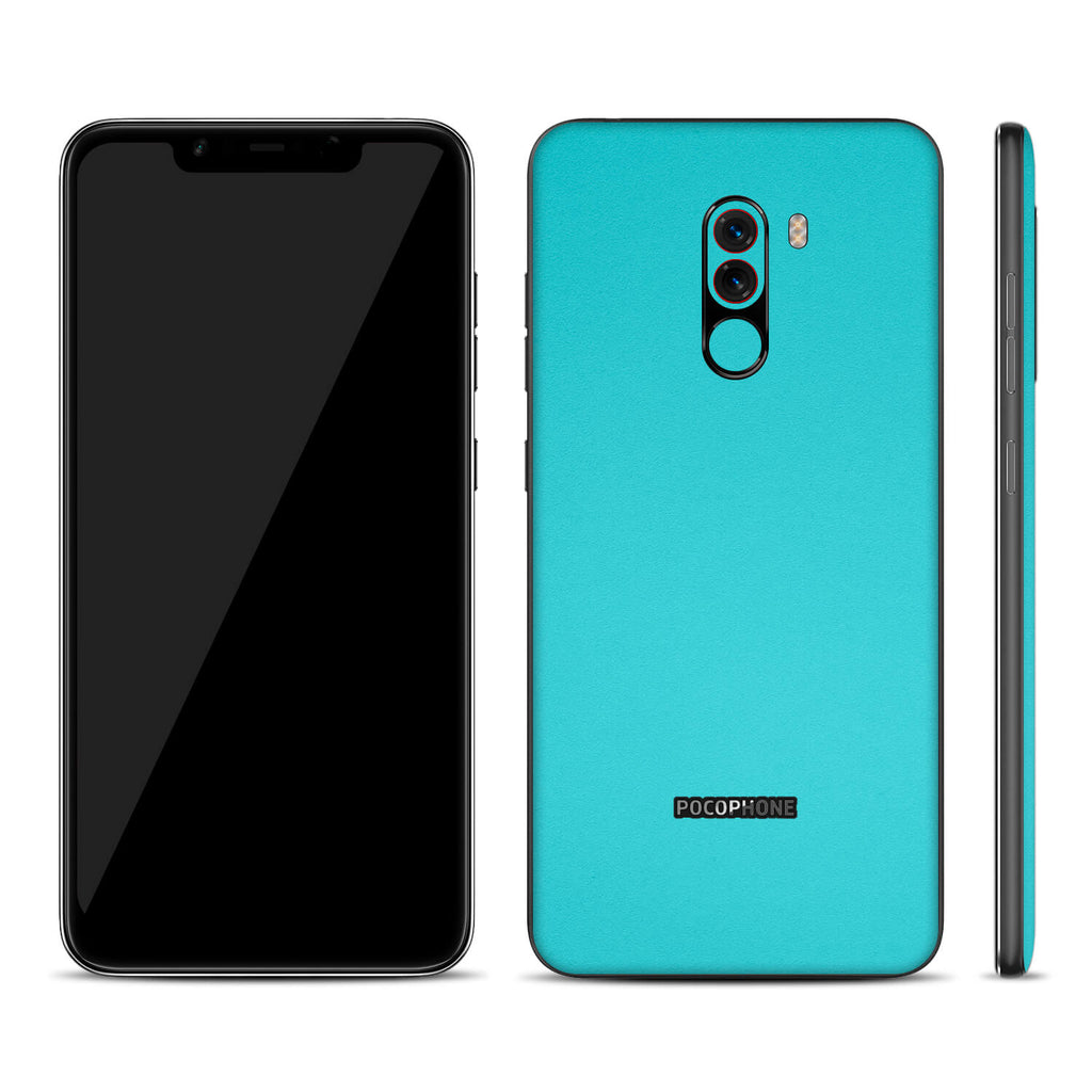 Xiaomi Pocophone F1 Textured Matt Turquoise Skins