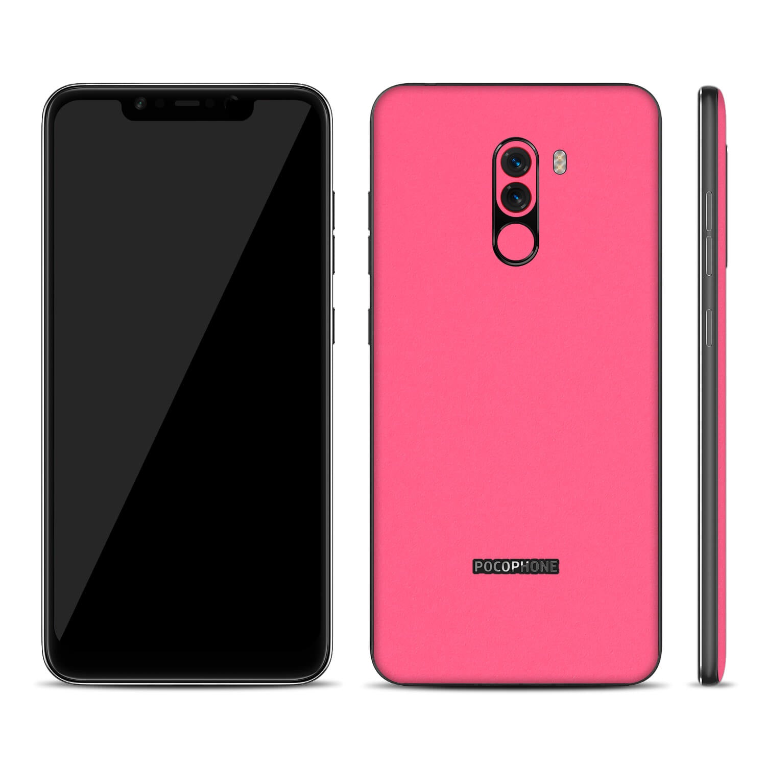 Xiaomi Pocophone F1 Textured Matt Pink Skins