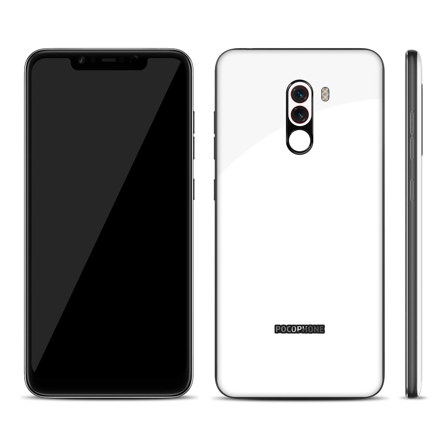 Xiaomi Pocophone F1 White Gloss Skins